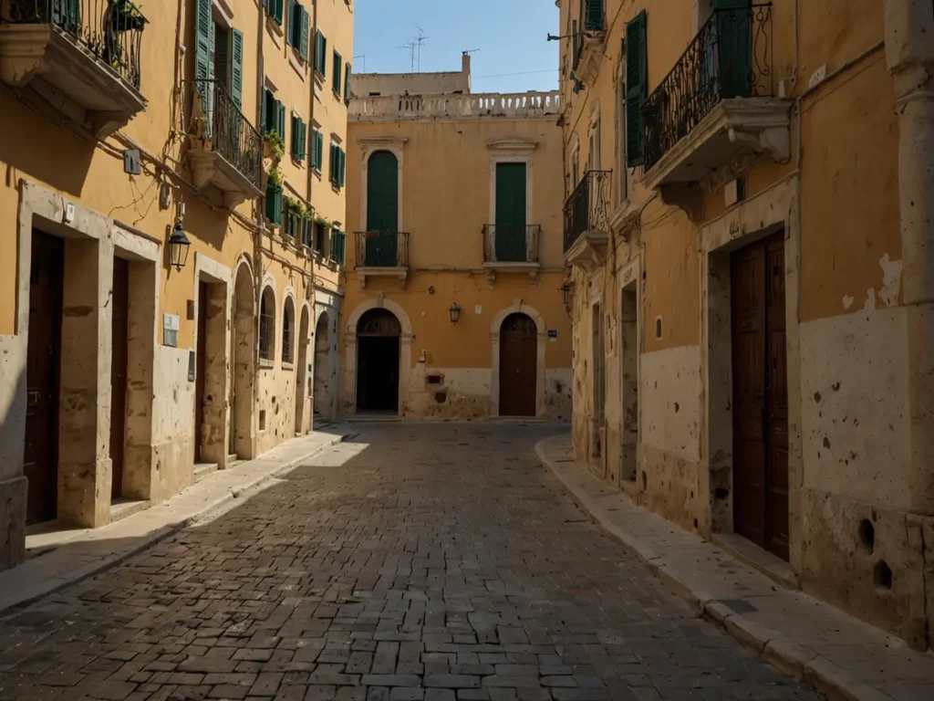 Strada Palazzo di Città: il “corridoio dei re” nel cuore di Bari Vecchia.