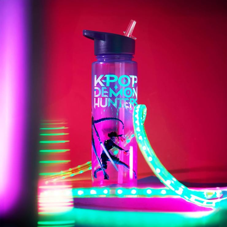 Borraccia neon Kpop Demon Hunters