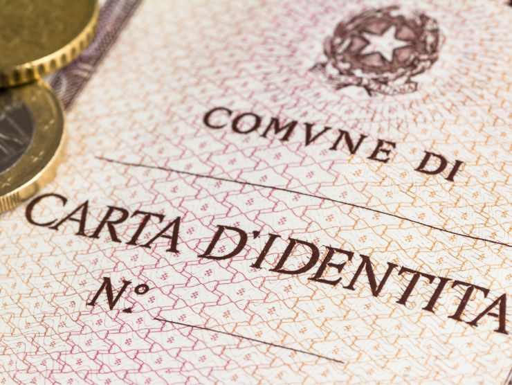 carta d'identità cartacea